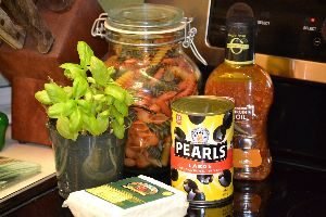 Julie's Pasta Salad ingredients._small