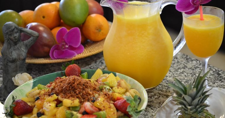 Julie’s Mango Sunset Cocktail
