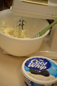 combine your cream cheese and sugar in a mixer then add your cool whip_small
