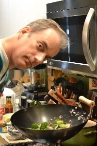 Gordon with his new Fathers Day wok_small