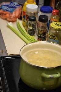 boiling the pasta for the Asian infused pasta salad_small