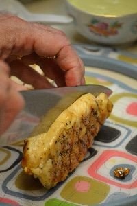 cut the chicken lengthwise to halve it_small