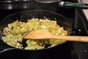 onions and celery in butter with bread crumbs_small