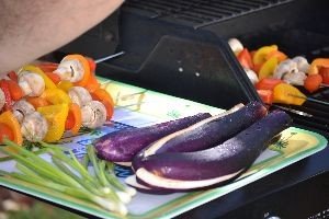 raw veggies ready for the grill_small