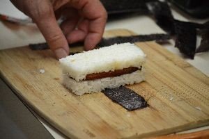 ready to wrap around rice and Spam_small
