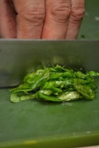Gordon chopping some basil for the timbales_small