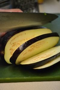 Gordon slicing the eggplant for grilling_small