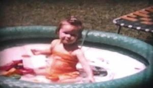 Julie in backyard pool_small