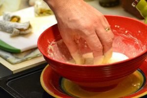 into the pancake mix_small
