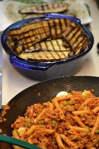 ready to add the mixture over the grilled eggplant_small