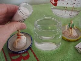 adding the glitter to look like white sandy beaches