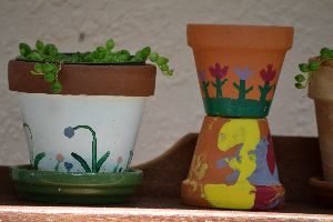 our hand painted pots_small