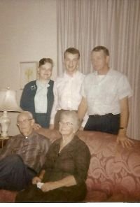Aunt Margie and Uncle Ray with Joe and Grandmother Keith and Grand_small