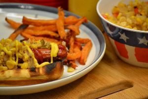 Julies hot dog with corn relish_small