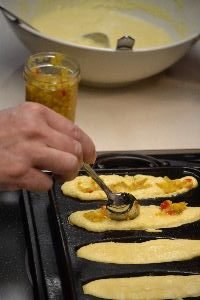 Gordon adding our corn relish to the corn bread mixture_small