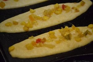 corn relish on top of the corn bread mix_small