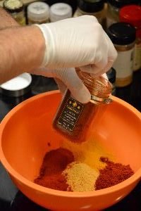 Gordon adding all the spices for the ribs_small