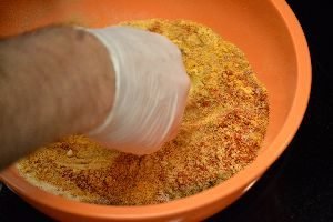 mixing the spices together for the ribs_small