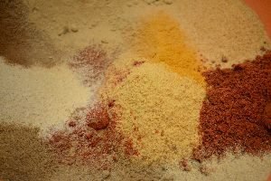 the spices for the ribs in a bowl_small