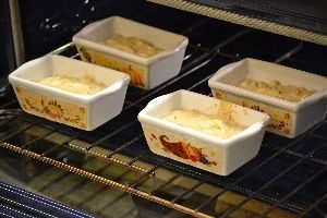 27 ramekins into the oven to bake_small