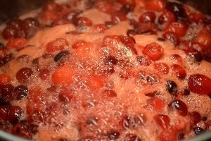 our cranberry sauce boiling away_small
