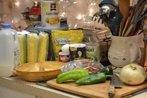 100 Ingredients for making our cornbread wreath_small