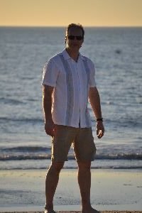 Gordon looking for sharks teeth_small