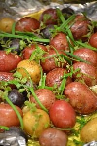 potatoes and herbs with butter and garlic and oil_small