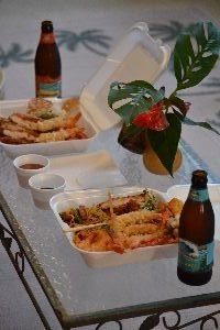 Our Hawaii plate lunches on the lanai_small