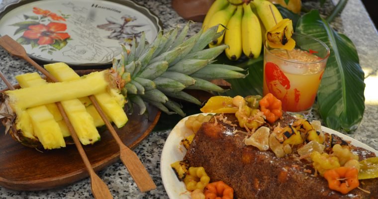 Gordon’s Dole Pineapple Outrigger Canoe and Cocktail