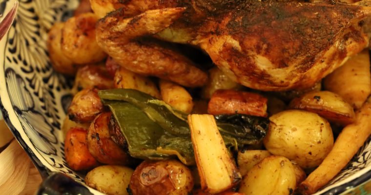 Our Mexican Inspired Thanksgiving Roasted Chicken and Vegetables